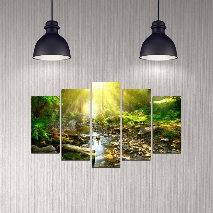 Wallity Pintura Decorativa MDF 5DMDF-29 Multicolor